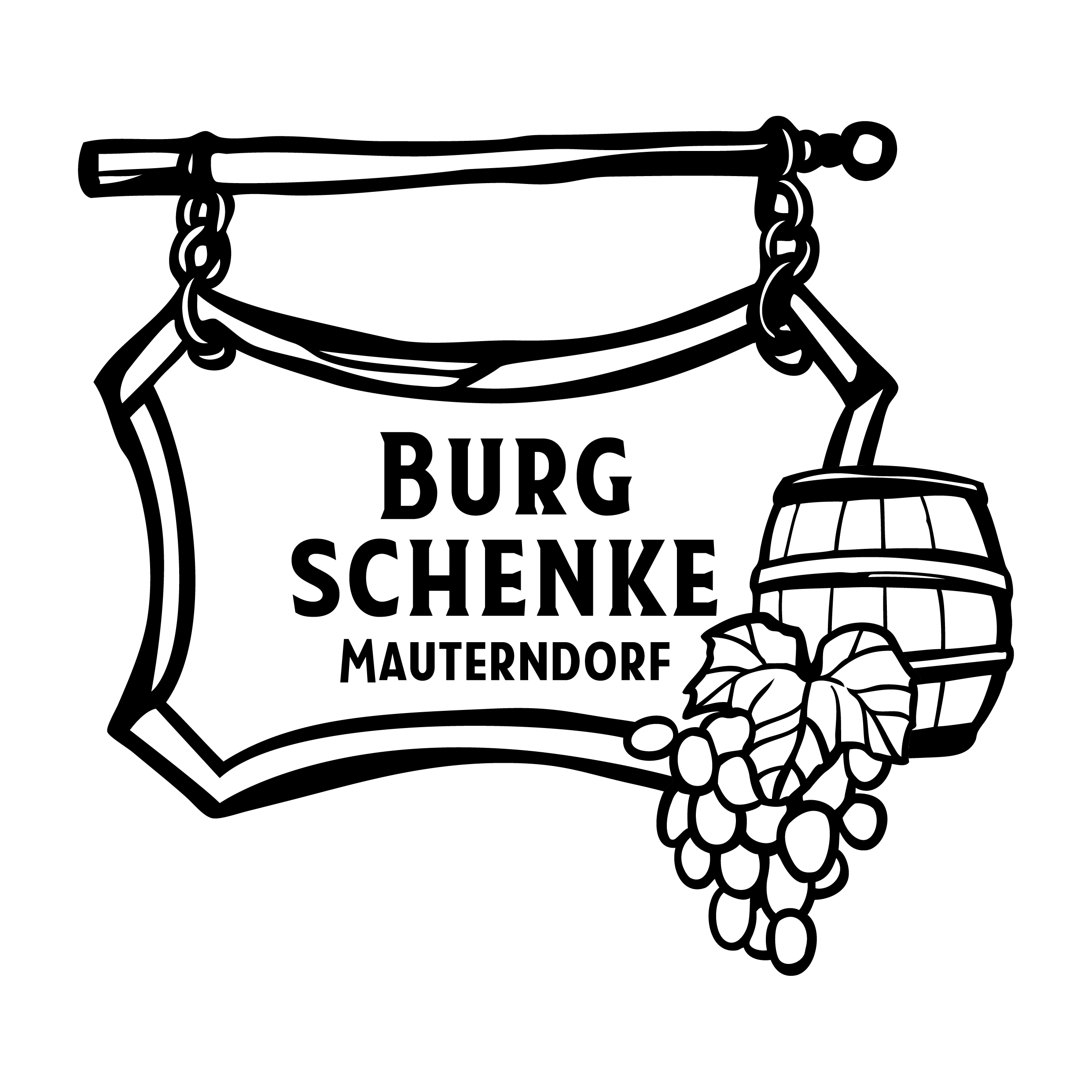 Burgschenke Mauterndorf - Logo ohne Farben - Transparent
